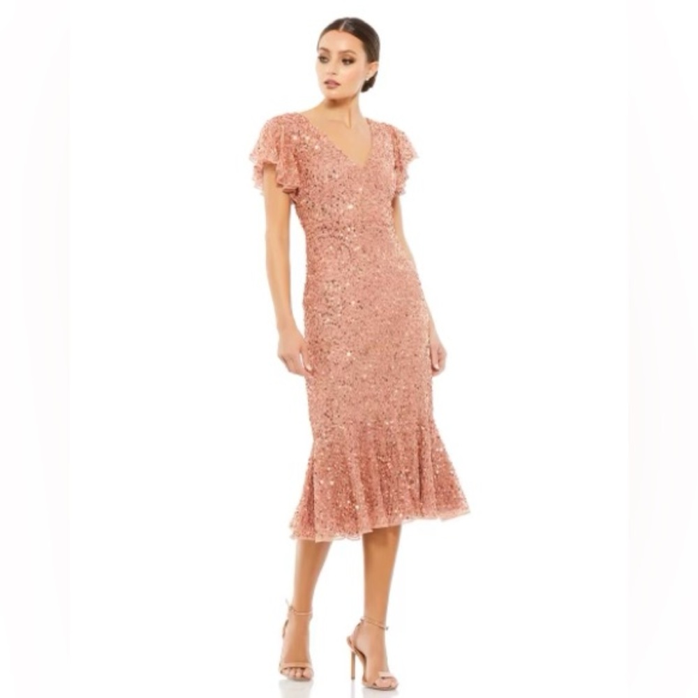 Mac Duggal Sequins Trumpet Dress